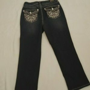 Earl Jean Embellished Crop Jeans Sz 6